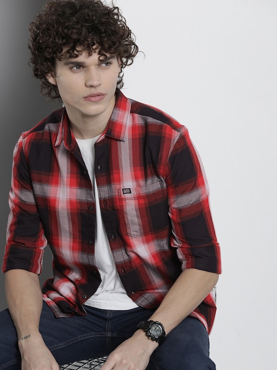 The Indian Garage Co - Men Comfort Checked Casual Shirt