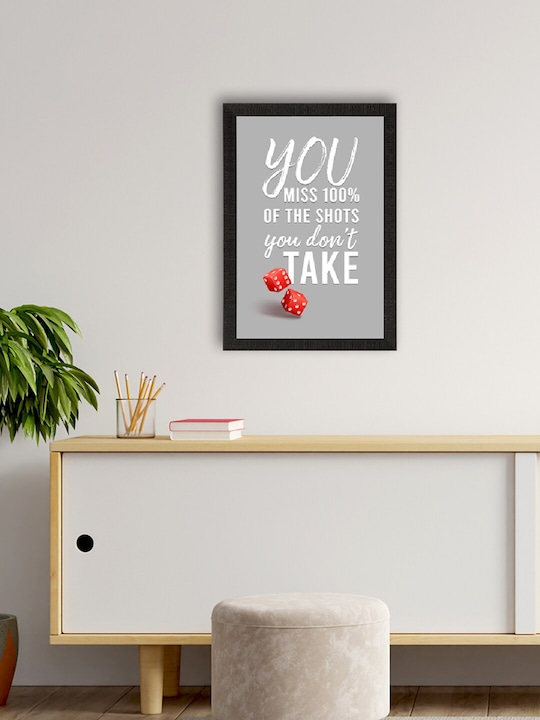 eCraftIndia - Grey Motivational Quote Wall Art