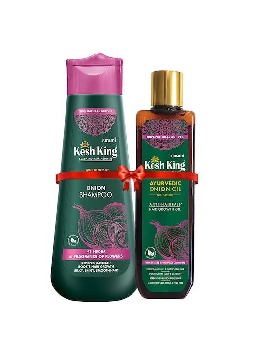 Kesh King - Set of Hairfall Expert Onion Shampoo 300 ml & Onion Hair Oil 200 ml