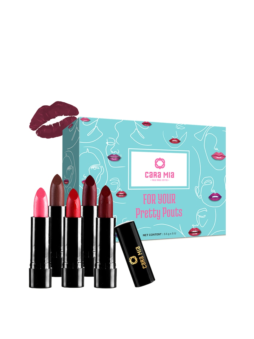CARA MIA - Set of 5 For Your Pretty Pouts Matte Lipsticks - Night & Day