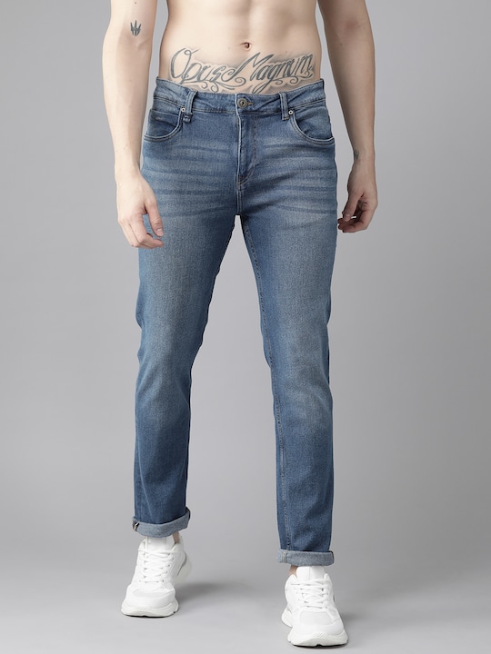 Roadster - Men Blue Slim Tapered Fit Stretchable Jeans