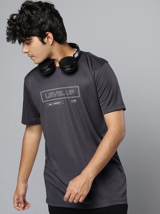 HRX by Hrithik Roshan - HRX By Hrithik Roshan Active Boys Iron Rapid-Dry Graphic Tshirt