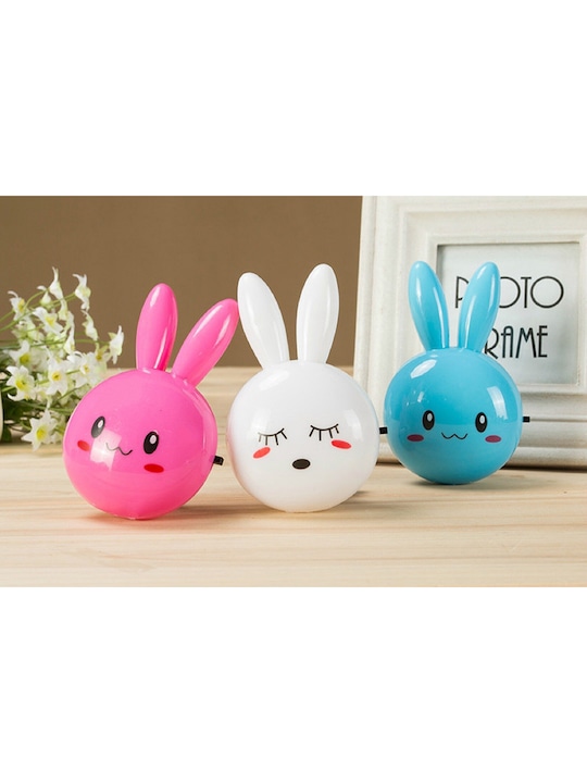 SKYLOFTS - White Rabbit LED Plug in Wall Socket Night Lamp