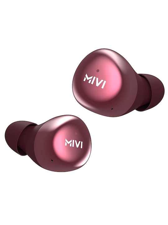 mivi - Duopods M40 True Wireless Bluetooth Earbuds with Touch Control 24hrs Playtime - Red