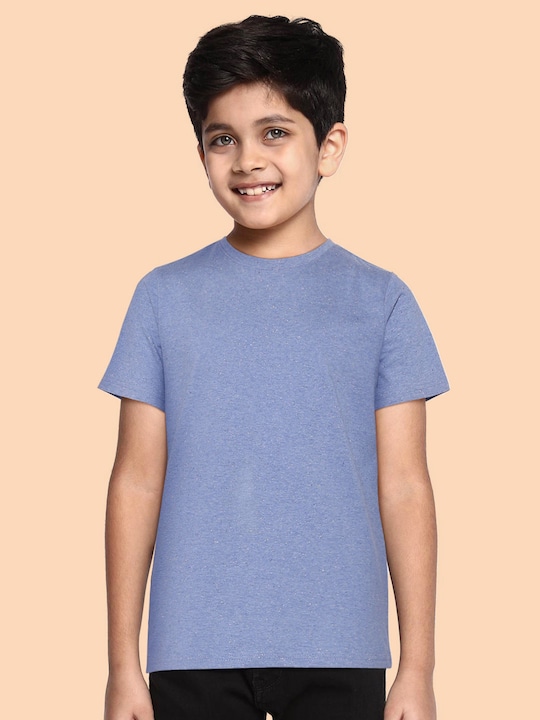 HRX by Hrithik Roshan - HRX By Hrithik Roshan Lifestyle U-17 Boys Yellow Bio-Wash Brand Carrier T-shirts