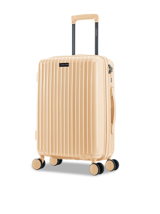 Nasher Miles - Peach-Colored Textured Hard-Sided Cabin Trolley Suitcase