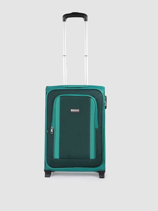 Aristocrat - Unisex Turquoise Blue Solid TRIUMPH 55 Cabin Trolley Suitcase