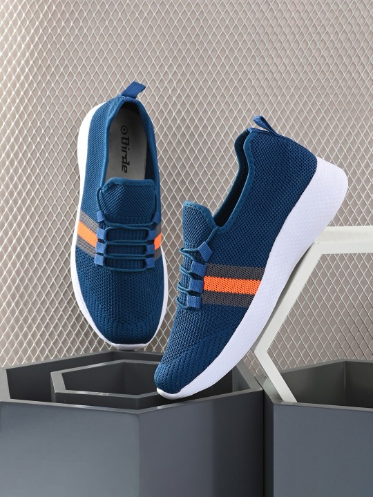 BIRDE - Men Navy Blue Colourblocked Sneakers