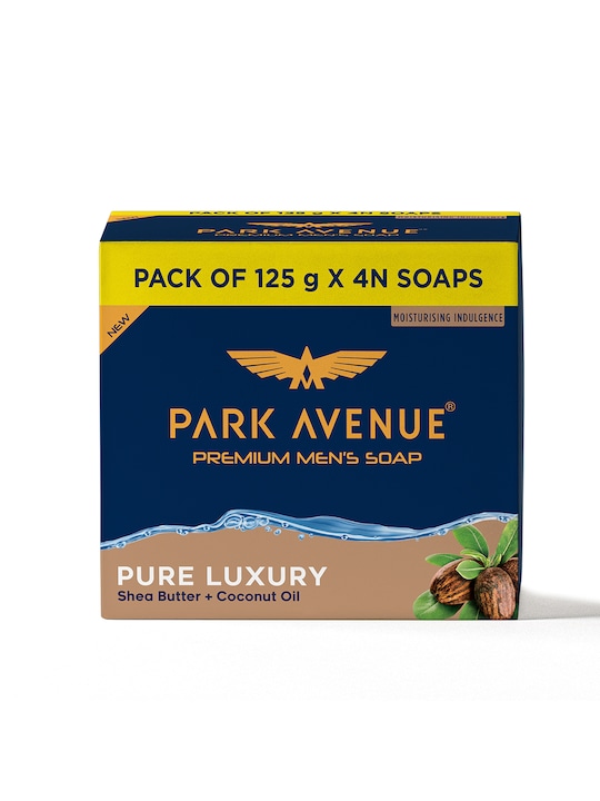 Park Avenue - Men Set Of 4 Pure Luxury Premium Soap with Shea Butter & Coconut Oil-125g Each
