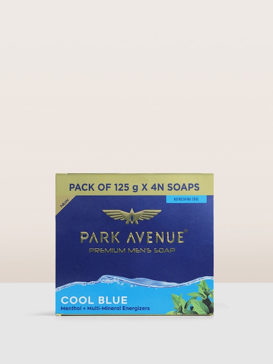 Park Avenue - Set of 4 Cool Blue Soaps with Menthol & Multi-Mineral Energizers - 125g each