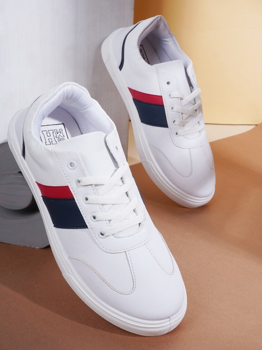 Mast & Harbour - Men White Colourblocked Sneakers