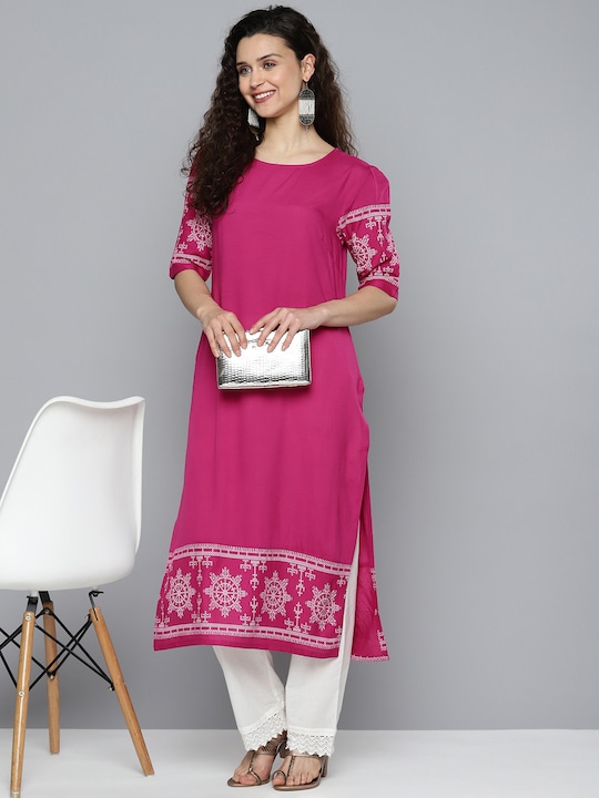 HERE&NOW - Women Print Detail Kurta