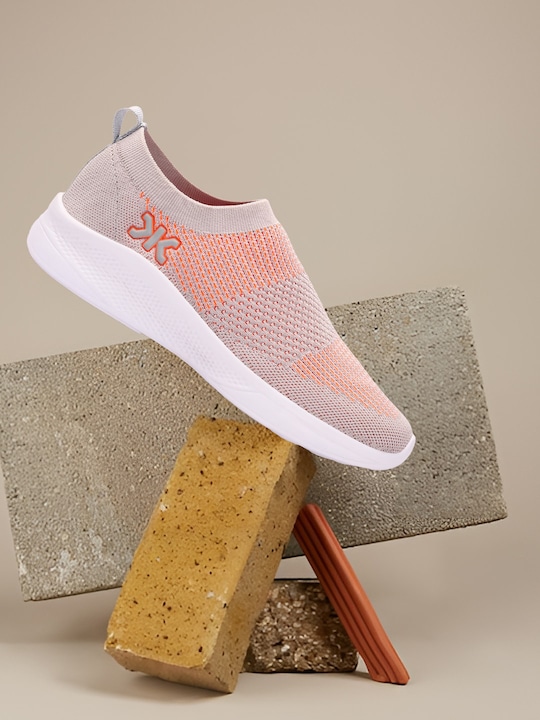 Killer - Men Grey Colourblocked Slip-On Sneakers