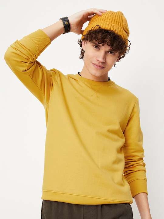max - Round Neck Cotton Sweatshirt