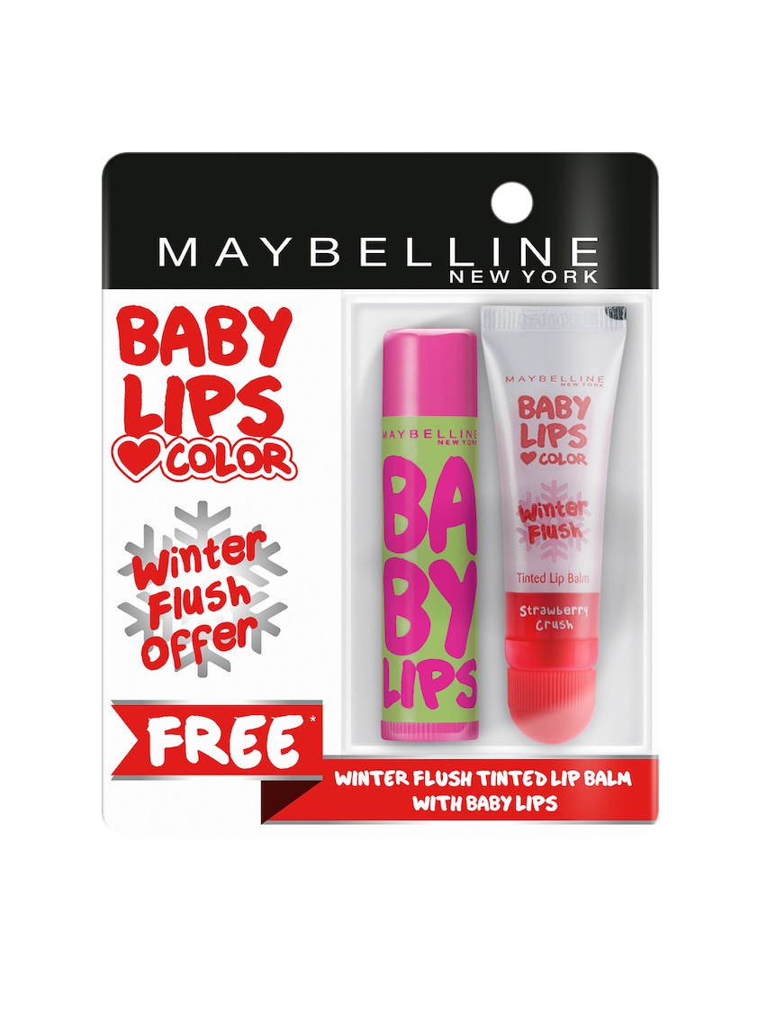 Maybelline - Watermelon Smooth Baby Lips Lip Balm with Free Winter Flush Tinted Lip Balm