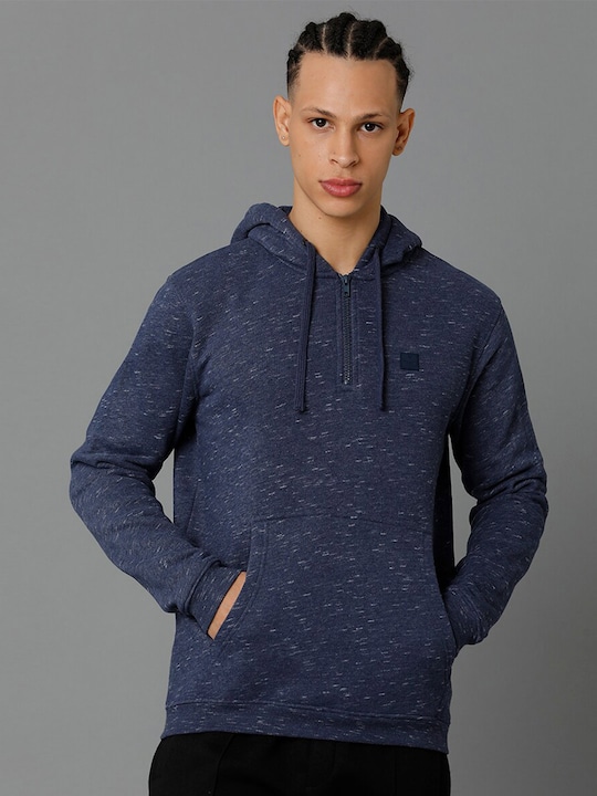 Voi Jeans - Men Hooded Printed Fleece Sweatshirt