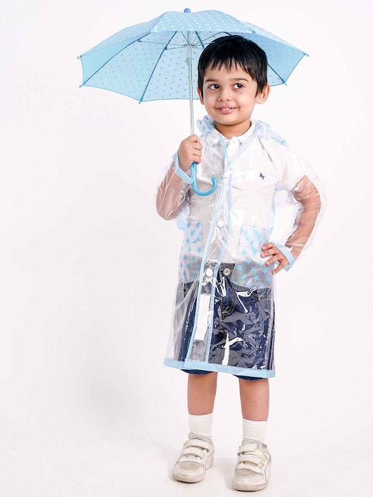 haus & kinder - Kids Water-Proof Rain Jacket With Inbuilt Backpack Extension