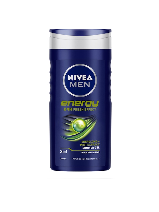 Nivea - Men Energy Shower Gel for Body - Face - Hair 250 ml
