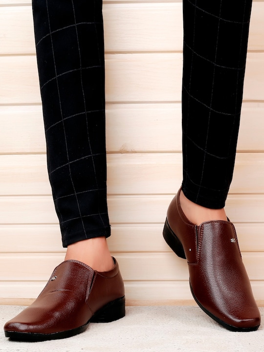 Bxxy - Men Round Toe Formal Slip-On Shoes