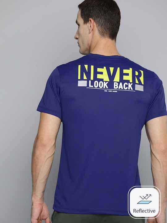 HRX by Hrithik Roshan - Men Typography Rapid-Dry Training T-shirt
