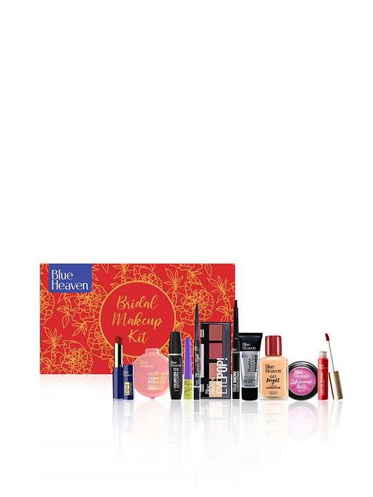 Blue Heaven - Women 11 Pcs Bridal Makeup Kit - 55.6g + 51 ml