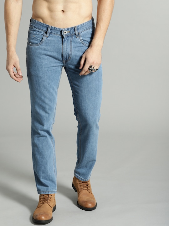 Roadster - Time Travlr Men Blue Slim Fit Mid-Rise Clean Look Stretchable Jeans