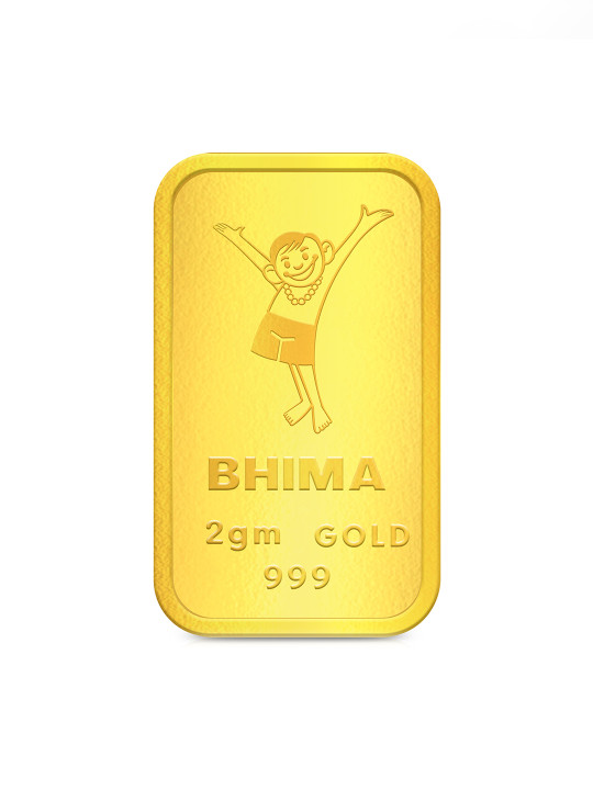 BHIMA - 24K 999 Purity Gold Bar 2 gram