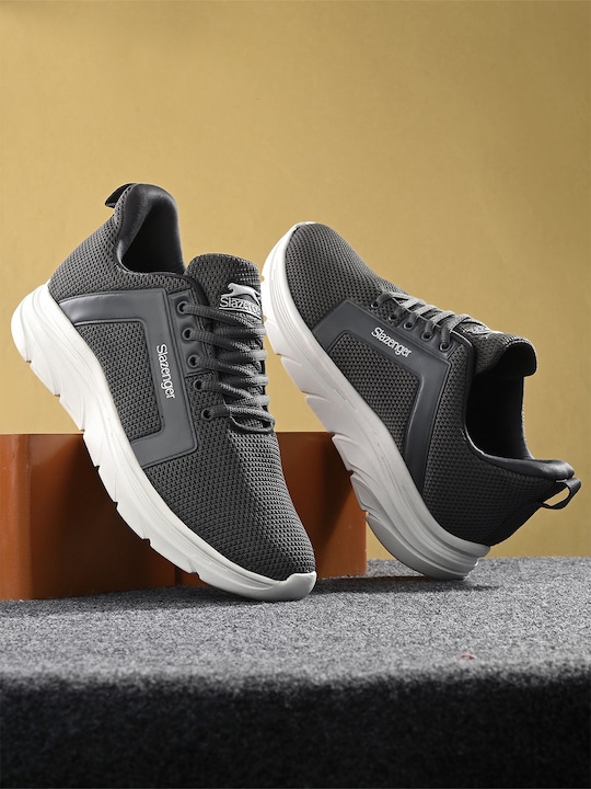 Slazenger - Men Logo-Printed Lace-Up Non-Marking Running Sports Sneakers