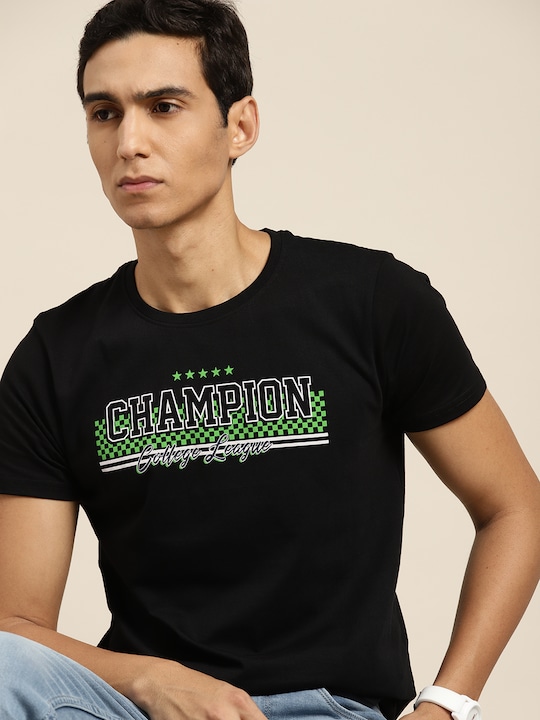 Moda Rapido - Typographic Printed Pure Cotton T-shirt