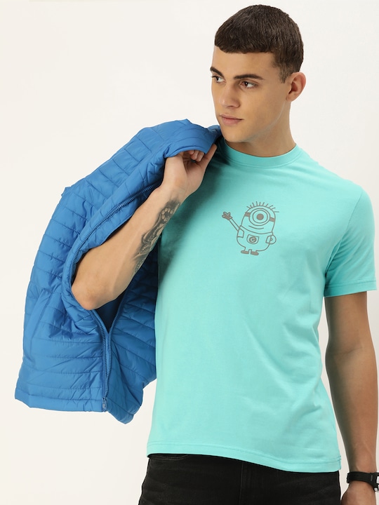 Kook N Keech - Men Minions Printed Pure Cotton T-shirt