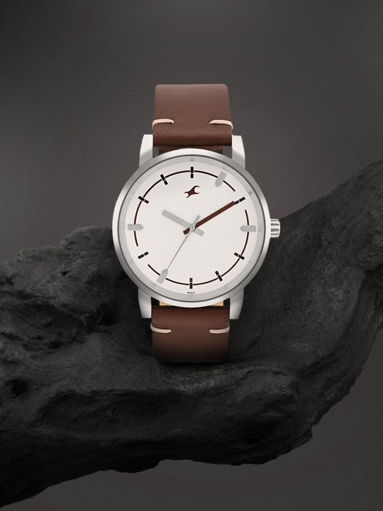 Fastrack - Men Leather Straps Analogue Watch 3278SL04