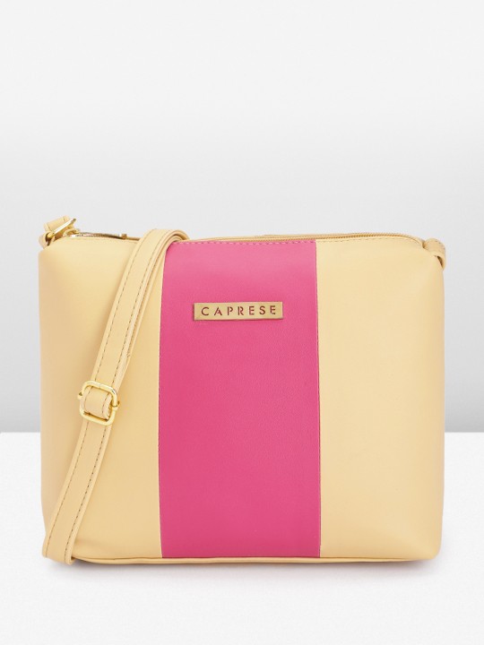 Caprese - Colourblocked Structured Sling Bag