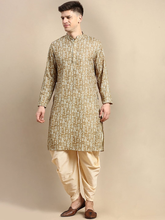 Anouk - Men Ethnic Motifs Printed Regular Kurta With Dhoti Pants