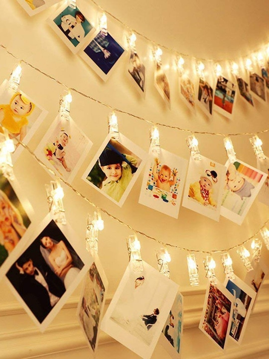 Quace - Yellow Photo Clips Fairy String Lights