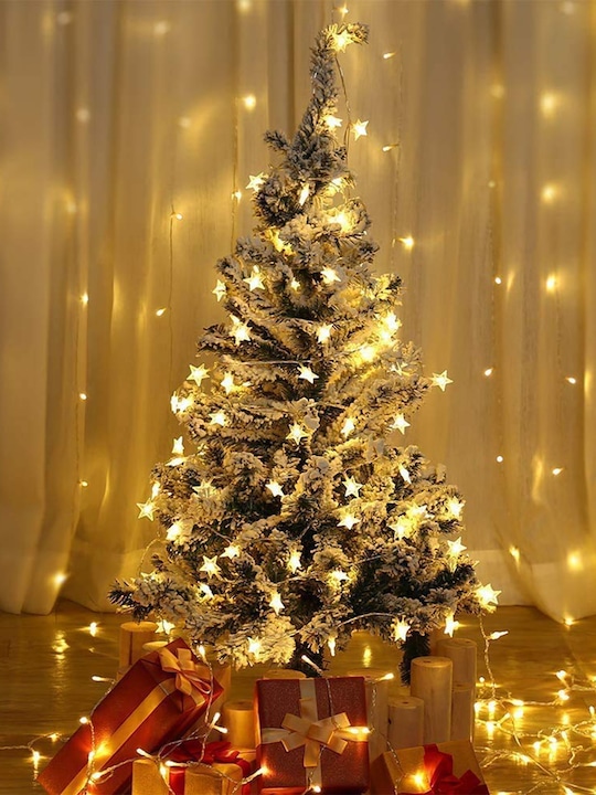 Quace - Yellow Star Fairy String Lights