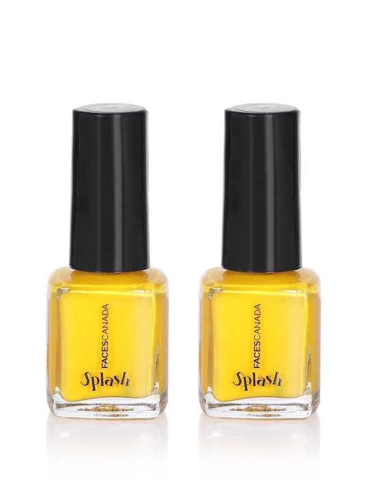 FACES CANADA - Set of 2 Splash Fast-Dry High Shine No-Chip Nail Enamel - Sunny Side Up 51