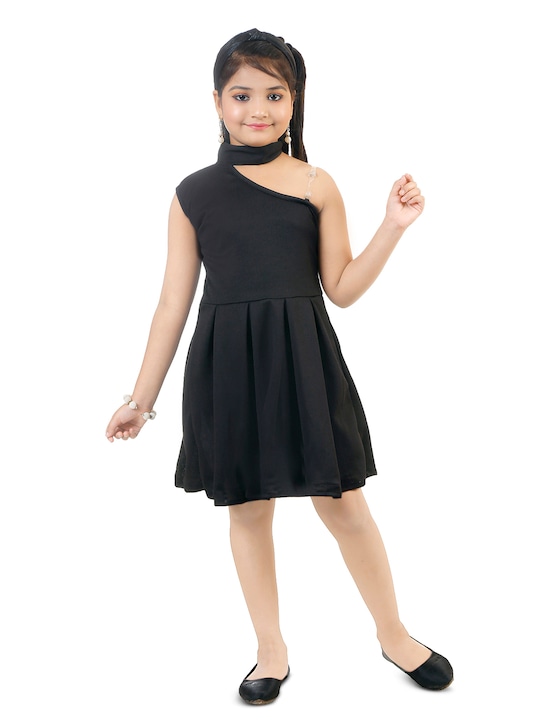BAESD - Round Neck Cut Outs Fit & Flare Dress