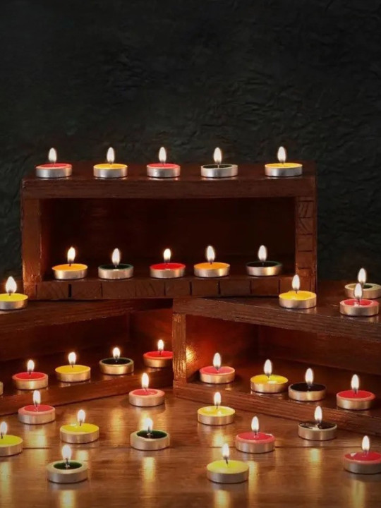 Artisyn - 20Pcs Scented 1 Wick Solid Round Regular Tea Light Candles