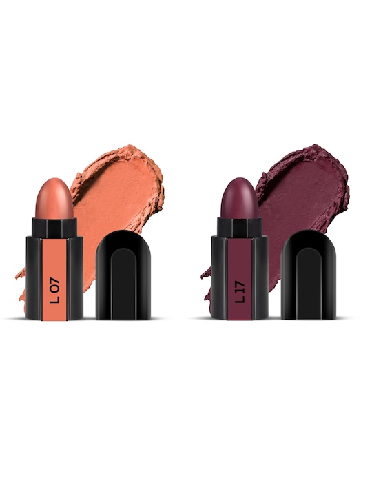 Renee - RENEE Fab Bullet Lipstick Duo - Salmon Slay L07 & Plum Play L17