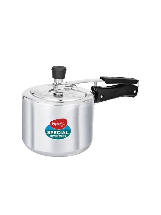 Pigeon - Silver Aluminium Inner lid 3L pressure cooker with non-induction base