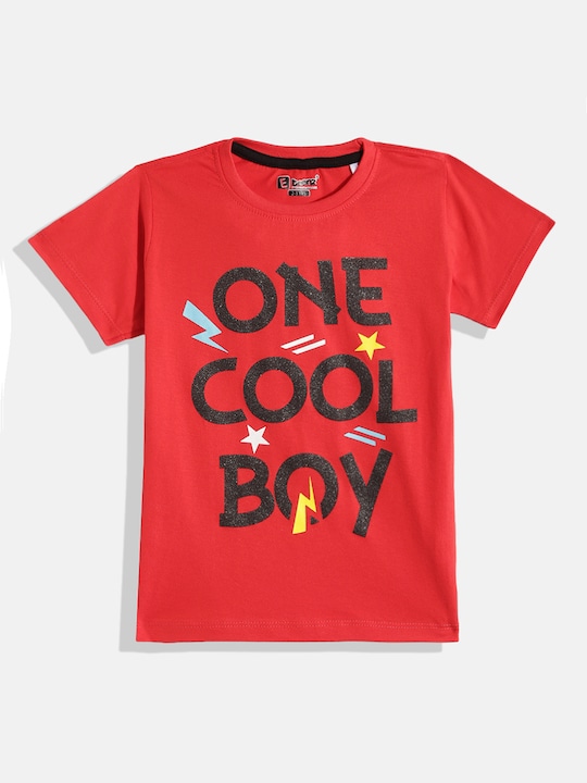 Eteenz - Boys Premium Cotton Typography Printed T-shirt