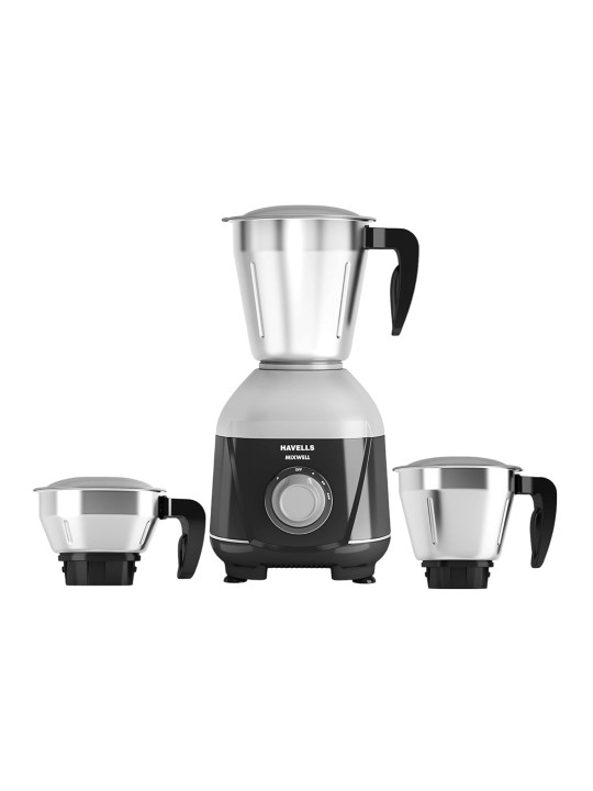Havells - Mixwell Black 4 Pieces 500 W SS Blade Motor Overload Protector Mixer Grinder