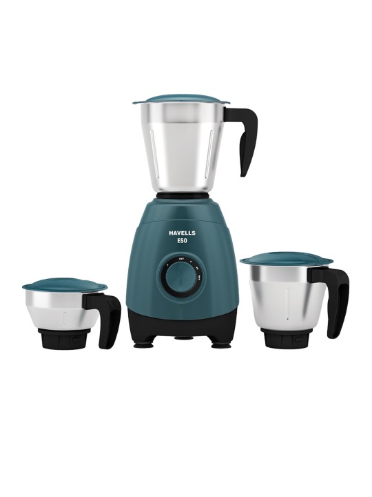 Havells - Eso MG Teal 3 Pcs 750 W In-Built Overload Protector Mixer Grinder-1.6 L