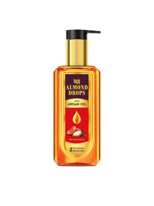 BAJAJ CONSUMER CARE - Almond Drops Non Sticky Hair Oil with Argan - 100 ml