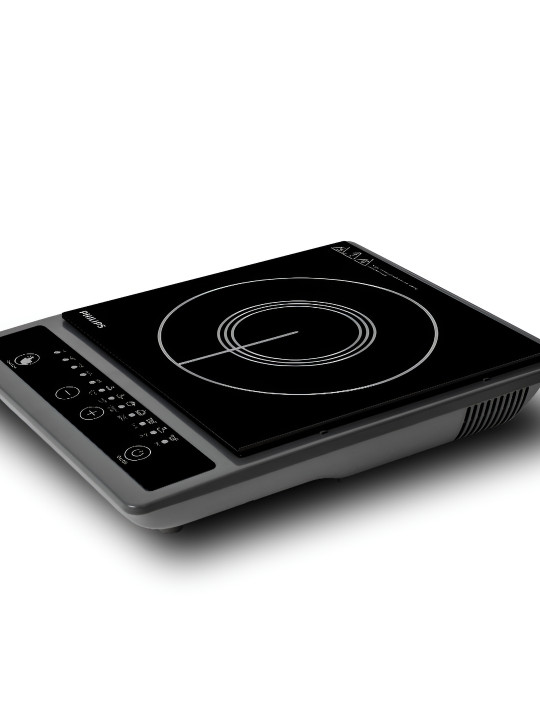Philips - Black & Grey 1300W Induction Cooktop