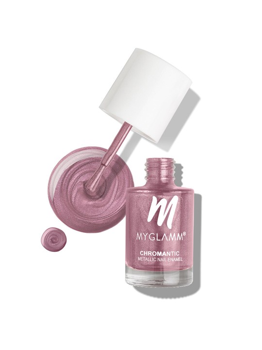 MyGlamm - Chromantic Metallic Nail Enamel 10ml - Crystal Pink