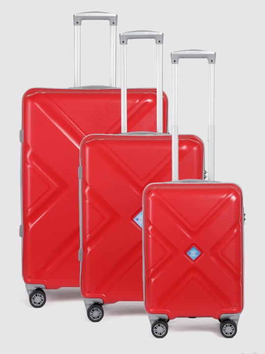 V By Verage - Set of 3 Glanza 360-Degree Rotation Hard-Sided Trolley Bags 243L