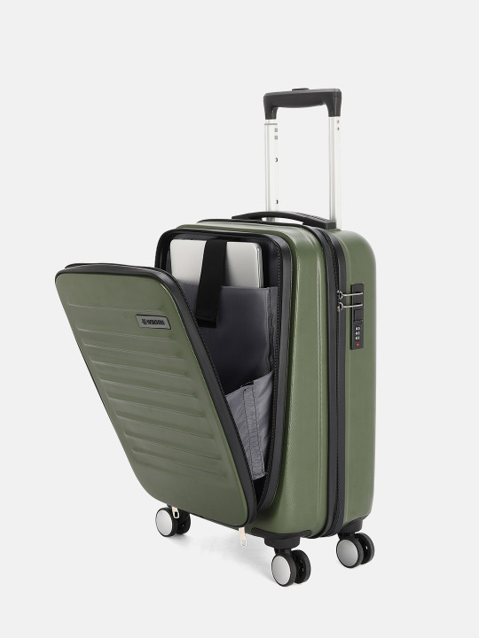 WROGN - Kangaroo Laptop Hard 8 Wheel Cabin Trolley Suitcase - 20 Inch - 38L