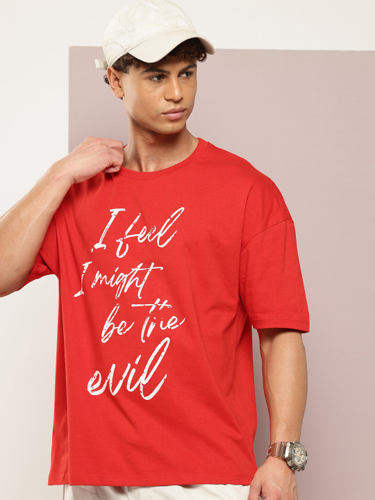 Kook N Keech - Men Typography Printed T-shirt