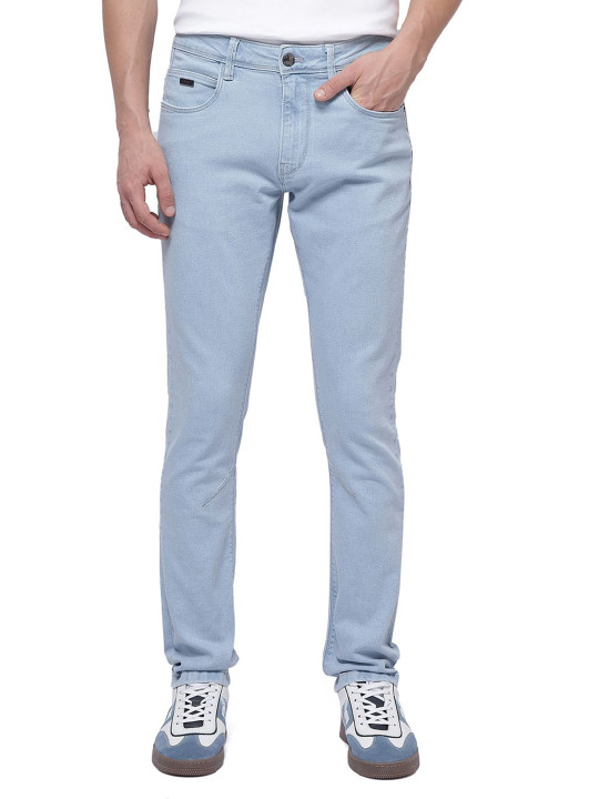 RARE RABBIT - Men Blue Heavy Fade Comfort Stretchable Jeans